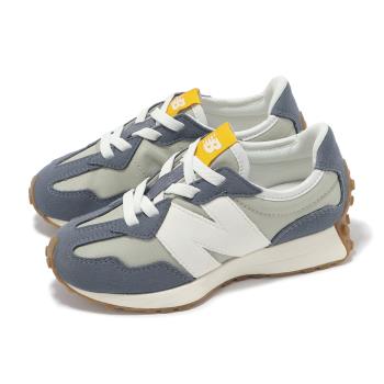 New Balance NB 休閒鞋 327 中童 寬楦 極地深灰 橄欖石 小朋友 麂皮 運動鞋 NB PH327SM-W