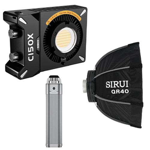 Sirui 思銳 C150X 套裝版+H99 PRO電池手把+ QR40柔光罩(公司貨)補光燈