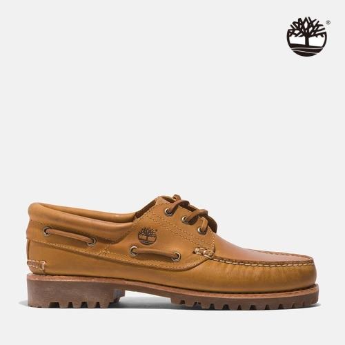 ★零碼出清下殺★快速出貨★Timberland 男款棕色三孔手工縫製帆船鞋|A5YWH231