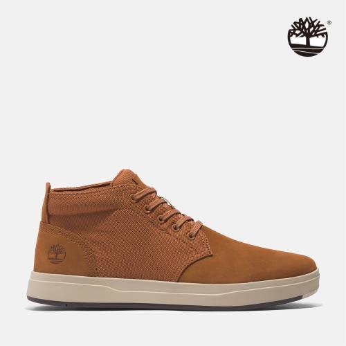 ★零碼出清下殺★快速出貨★Timberland 男款棕色磨砂革中筒休閒鞋|A29S6F13