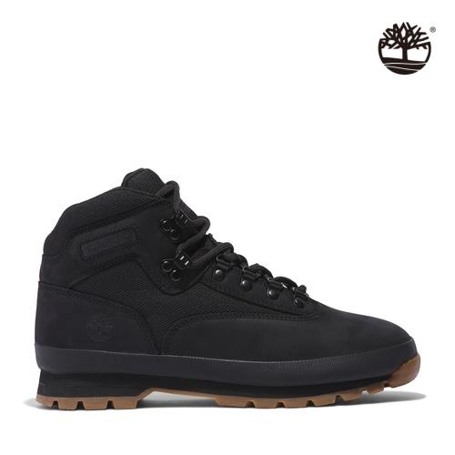 ★零碼出清下殺★快速出貨★Timberland 男款黑色Euro Hiker中筒健行鞋|A11TY001