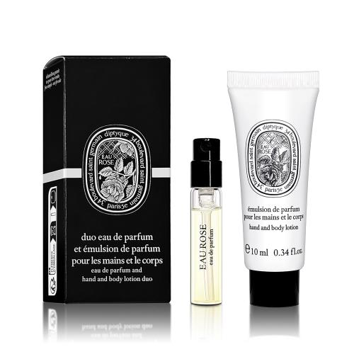 DIPTYQUE Eau Rose 玫瑰之水體驗組 (淡香精2ML+身體乳10ML)