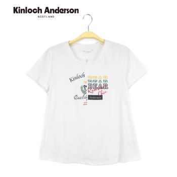 Kinloch Anderson 圓領印花上衣 金安德森女裝(KA0853037白)