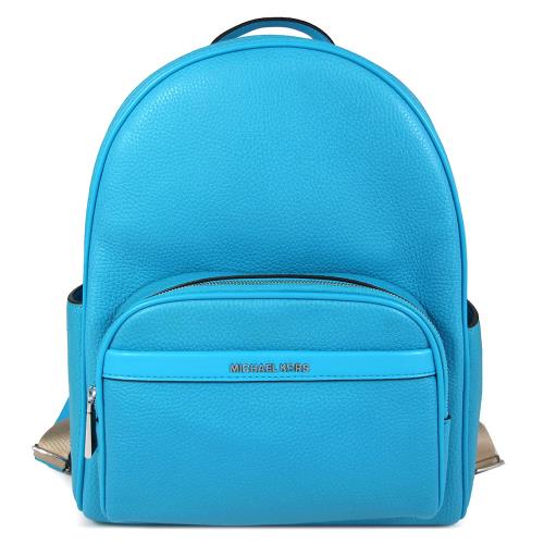 MICHAEL KORS BEX 荔枝紋皮革中款後背包(藍色)