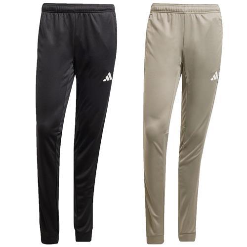 Adidas 排汗長褲 男裝 拉鍊口袋 黑/灰綠【運動世界】JE5698/JI8400