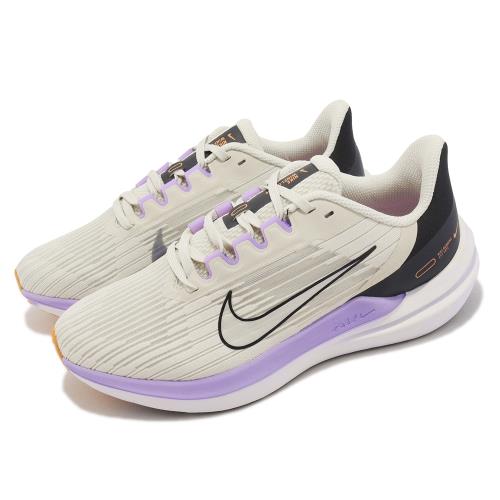 Nike 慢跑鞋 Wmns Air Winflo 9 女鞋 卡其灰 紫 路跑 半透明 透氣 運動鞋 DD8686-103