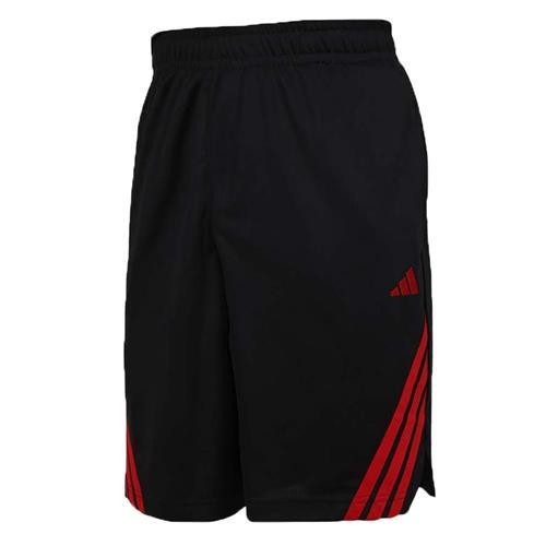 Adidas 籃球褲 男裝 9吋 黑紅【運動世界】JN4734
