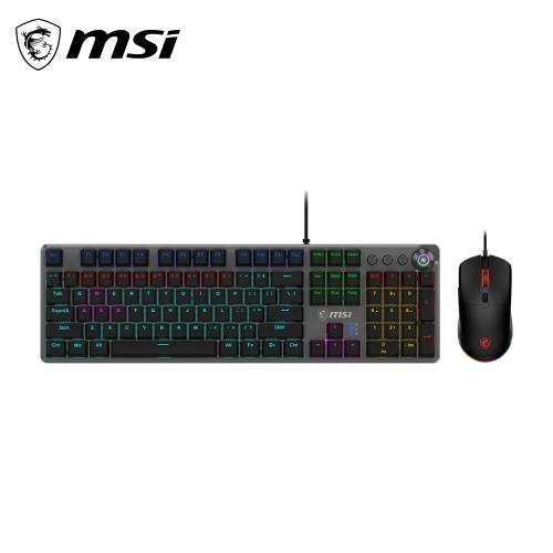 【MSI 微星】GK310 COMBO RED TC鍵鼠組