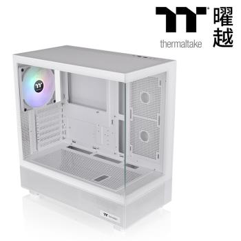 【Thermaltake 曜越】光透 View 270 TG ARGB 強化玻璃中直立式機殼｜白色