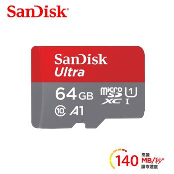 【sandisk】ultra microsdxc uhs-i a1 64gb 記憶卡