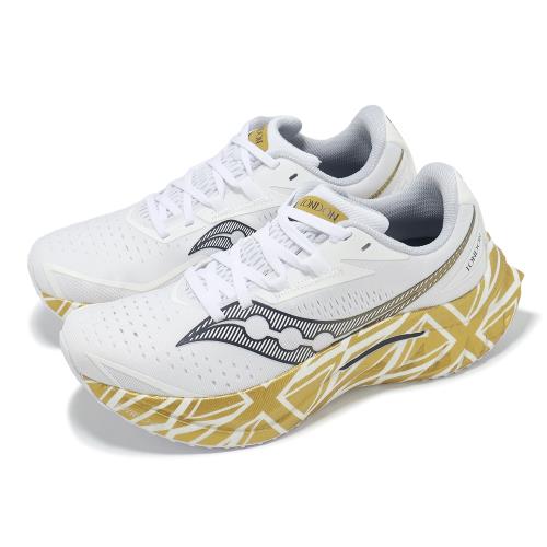 Saucony 競速跑鞋 Endorphin Speed 4 女鞋 白 金 倫敦馬拉松 輕量 路跑 運動鞋 索康尼 S1094025