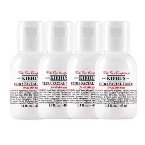 Kiehls 契爾氏 冰河保濕機能水40ml*4入-航空版