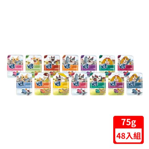 ViF咪芙-好鮮餐包(狗)餐包系列 75g X(48入組)