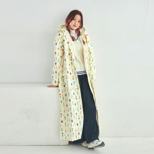 【RAINSTORY】前扣式連身雨衣L號(夏日聖代)