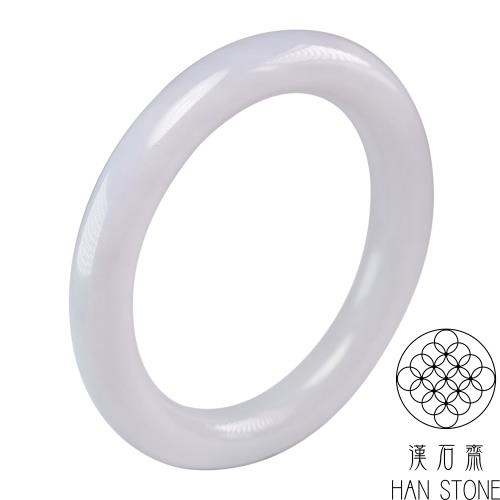 【漢石齋】天然翡翠A貨 圓條手鐲玉鐲 紫羅蘭種(手圍18.8/版寬10.7mm)