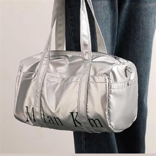 【米蘭精品】側背包PU肩背包-旅行運動登機斜背男女包包2色m1ad13