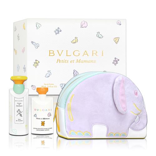 BVLGARI 寶格麗 甜蜜寶貝淡香水香氛禮盒-淡香水 100ML+身體乳75ML+化妝包