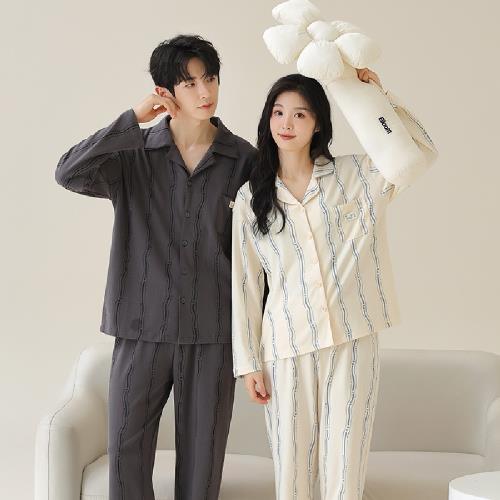 【藍尼居家】★舒適情侶家居睡衣(女睡衣/男睡衣/家居服/兩件式)