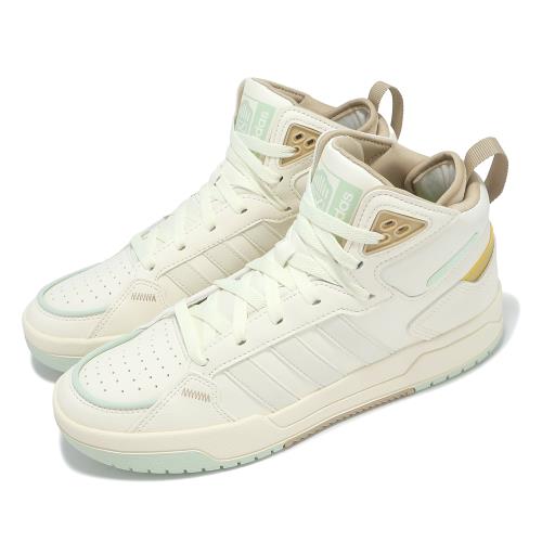 adidas 休閒鞋 100DB Mid 男鞋 米白 綠 棕 皮革 中筒 復古 愛迪達 HQ4556