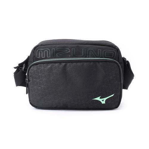 MIZUNO 側肩袋 黑 33TDC00209 鞋全家福