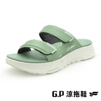 G.P 雲端鞋-穩定系列女款輕量緩震雙帶拖鞋G5638W-綠色(SIZE:36-39 共三色) GP