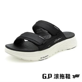 G.P 雲端鞋-穩定系列女款輕量緩震雙帶拖鞋G5638W-黑色(SIZE:36-39 共三色) GP