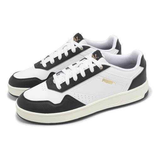 Puma 休閒鞋 Court Classic 男鞋 女鞋 黑 白 皮革 復古 百搭 情侶鞋 39501819