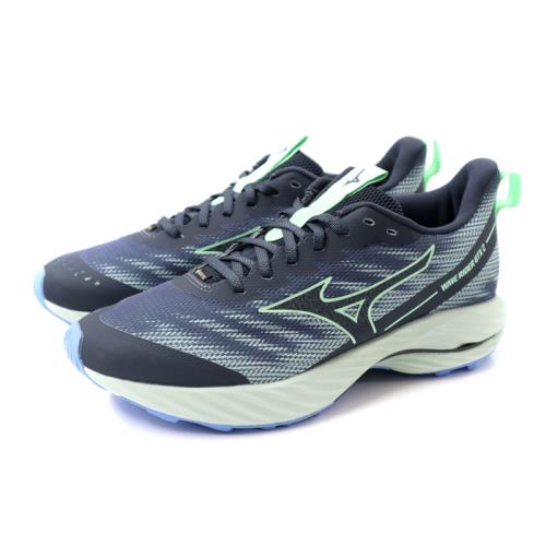 美津濃 Mizuno WAVE RIDER GTX 2 SW 運動鞋 慢跑鞋 深藍/綠 男鞋 J1GC248051 no278