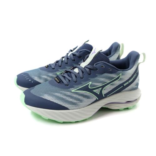美津濃 Mizuno WAVE RIDER GTX 2 SW 運動鞋 慢跑鞋 灰藍 女鞋 J1GD248071 no277