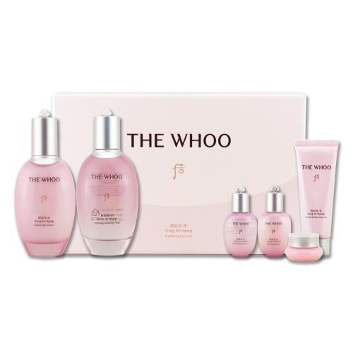 【WHOO 后】拱辰享水蓮花保濕水凝禮盒（水凝露 150ml+ 20ml+ 水凝乳 110ml+  20ml+ 凝霜 4ml+ 潔顏蜜 40ml）