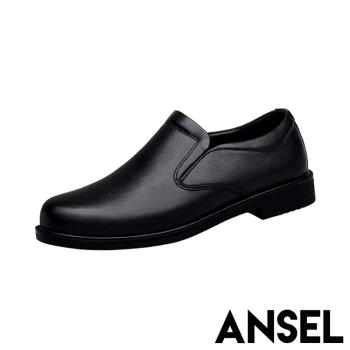 【ANSEL】真皮軟底典雅紳士鞋 皮鞋/真皮頭層牛皮軟底典雅紳士鞋 皮鞋 男鞋 黑