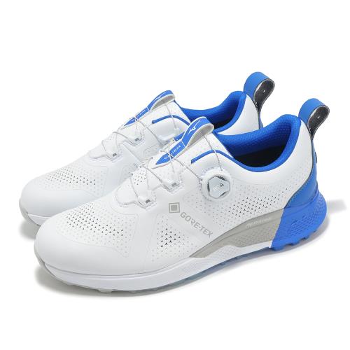 Mizuno 高爾夫球鞋 Genem WG GTX Boa 4E 男鞋 寬楦 白 藍 防水 旋鈕 運動鞋 美津濃 51GQ2400-25