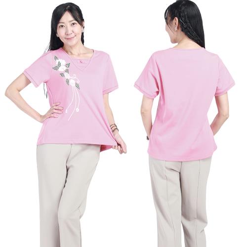 蘭陵中國風雅緻棉質上衣組