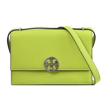 TORY BURCH 154675 Miller 金屬LOGO翻蓋肩背/斜揹包.亮綠