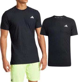 Adidas T Freelift Tee 男款 黑色 運動 休閒 訓練 慢跑 上衣 圓領 短袖 JF8459
