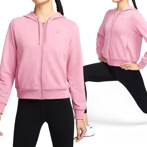 Nike One DF FZ Hoodie LBR 女款 粉色 毛圈布 休閒 運動 連帽 外套 FB5199-699