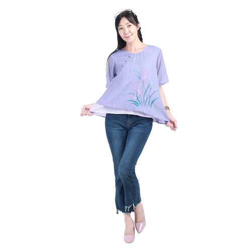 蘭陵東方美人紗紡上衣