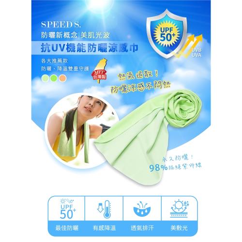 SPEEDS. 美肌光波抗UV機能防曬涼感巾*1入(顏色任選)