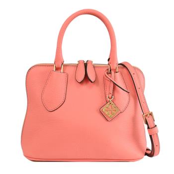TORY BURCH 155619 Swing 全皮革雙拉鍊兩用包.珊瑚粉