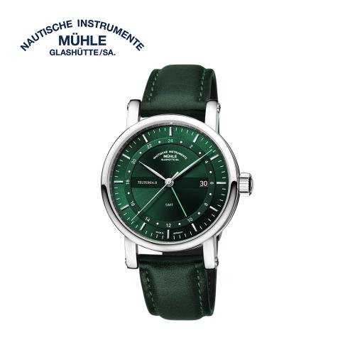 Teutonia II GMT 經典系列M1-33-96-LB-II 森林綠機械手錶(機械錶 男錶)