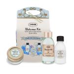 SABON 茉莉花語明星三部曲推薦組[沐浴油100ml+磨砂膏60g+絲綢身體乳液50ml]-國際航空版