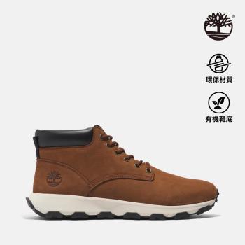 Timberland 男款棕色中筒休閒鞋│A6599212