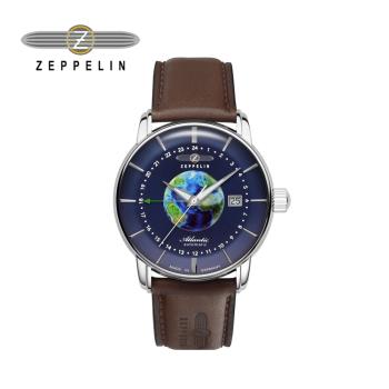 ZEPPELIN 齊柏林 84683 藍色錶盤夜光指標GMT機械錶(男錶 女錶 機械錶 自動上鍊)