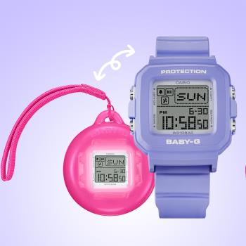 CASIO BABY-G 30週年Y2K風格時尚掛飾套錶/BGD-10K-6