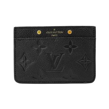 二手品 Louis Vuitton Empreinte壓花牛皮卡片套(M69171-黑)