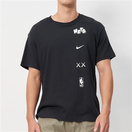 Nike NK CTS CE LGO M90 Tee 男款 黑色 籃網隊 運動 休閒 上衣 短袖 FN2017-010