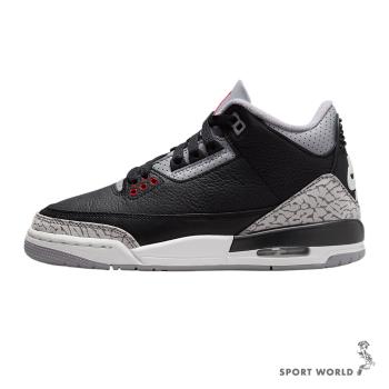 【下殺】Nike 籃球鞋 大童鞋 女鞋 Air Jordan 3 Retro 水泥黑【運動世界】DM0967-010