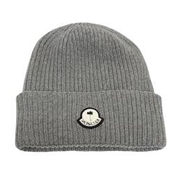 MONCLER】Moncler x Palm Angels 聯名品牌LOGO 毛帽-灰色(ONE SIZE