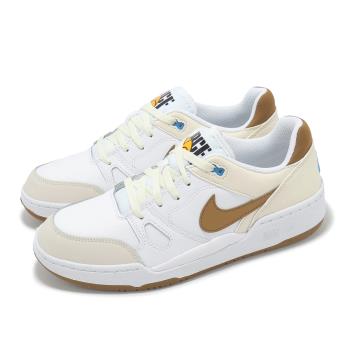 Nike 休閒鞋 Full Force Low 男鞋 白 焦糖棕 米白 復古 低筒 HJ3485-121