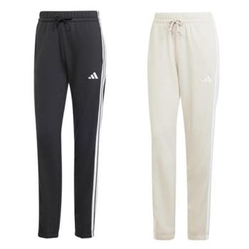 【下殺】Adidas 縮口長褲 女裝 毛圈布 黑/米白【運動世界】JD5302/JE0049